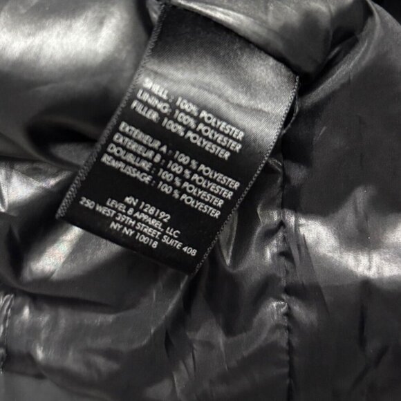 TUMI TECH Insulated Business Casual Designer Lined Long Black Jacket Mens Small - Picture 8 of 8